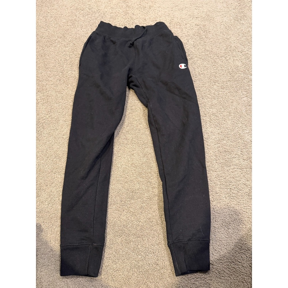 Champion Reverse Weave Sweatpants Joggers Men's Size Small Black‎ Retro